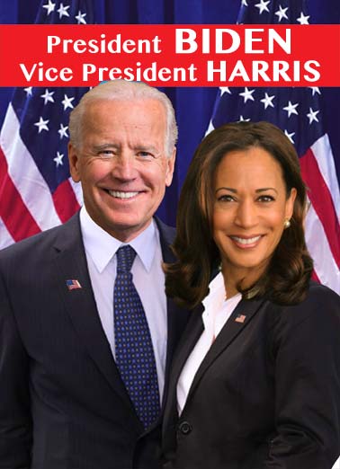 Biden Harris VAL Valentine's Day card Biden Harris VAL Funny Valentine's Day Send a wish with this funny "Biden Harris" valentine's day card or Ecard to put a smile on someone's face today... and we'll include Free first-class postage on all printed cards and a free printout link on all Ecards that arrive instantly. | Joe Biden Kamala Harris democratic national convention white house campaign run president republican political election November vote white house vice president elect oval office united states of America happy valentine's day valentine Now that makes it a very happy Valentine's Day!