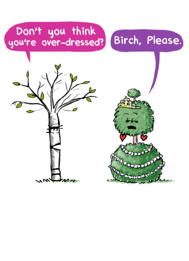 Birch Please Valentine Valentine's Day card Birch Please Valentine Funny Valentine's Day