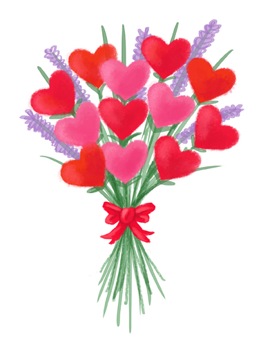 Heart Roses Valentine's Day card Heart Roses Funny Valentine's Day Send this sweet Valentine's Day Ecard to the love of your life, and we'll include a free printout! Love to you on Valentine's Day... and everyday!