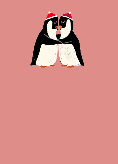 Hugging Penguins Valentine's Day card Hugging Penguins Funny Valentine's Day Send a personalized hug with this sweet Valentine's Hug wish - sweeter than a box of chocolates! Sending you the warmest of hugs this Valentine's Day.