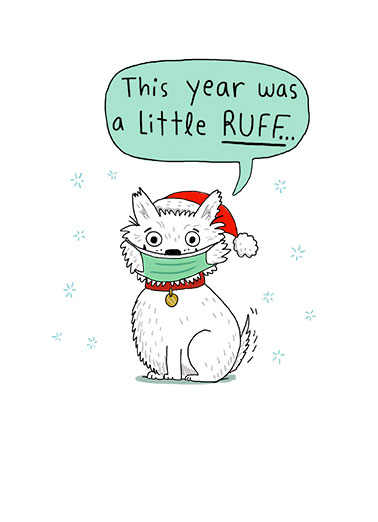 Ruff Year New Year's card Ruff Year Funny New Year's