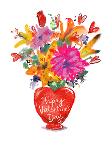 Valentine Bouquet Valentine's Day card Valentine Bouquet Funny Valentine's Day Send this sweet Valentine's Day Ecard to the love of your life, and we'll include a free printout! Wishing you a wonderful Valentine's Day!
